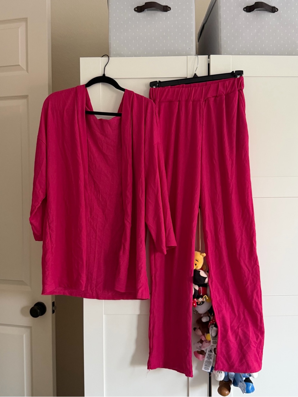 Pink Two Piece Set - Size: M - Never Worn - Pink Shirt With Pink Pants
